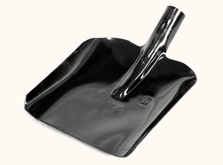 Square-faced shovel for sand of LSP type